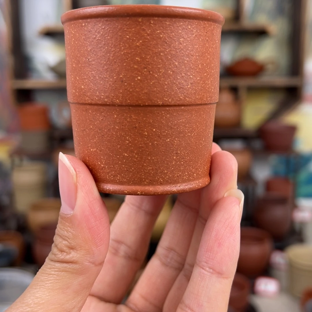 紫砂茶杯拙器甄选，纯原本矿。