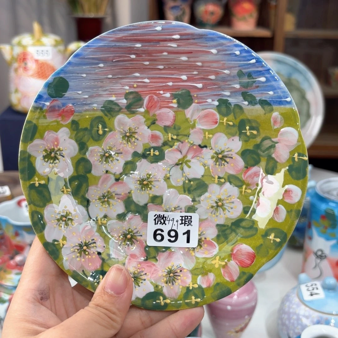 景德镇手绘高温釉下彩陶瓷茶具