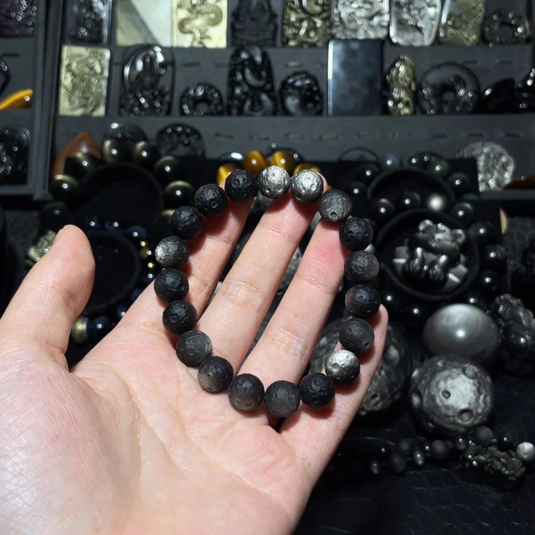 代***C黑曜岩未镶嵌手链