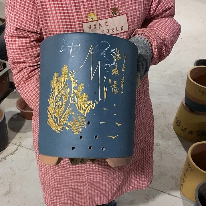 紫砂花盆紫砂花盆