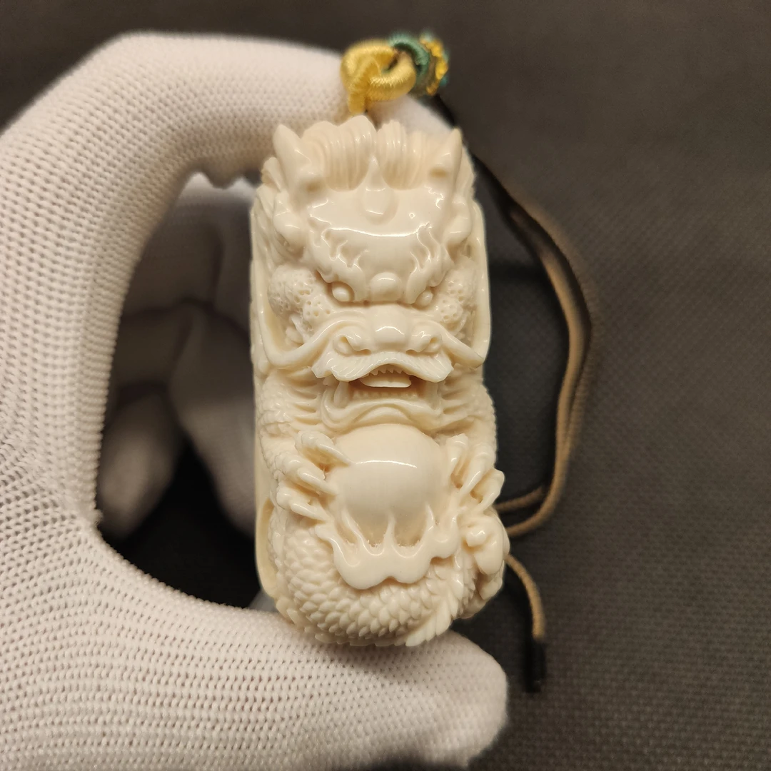 【叶】B00316龙猛犸牙工艺品