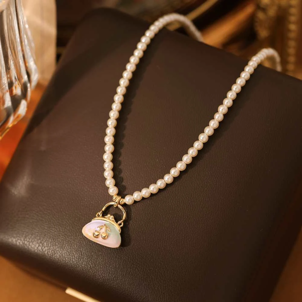 铜合金项链 Gooden岛家【樱桃包包】高级感气质时尚轻奢首饰项链