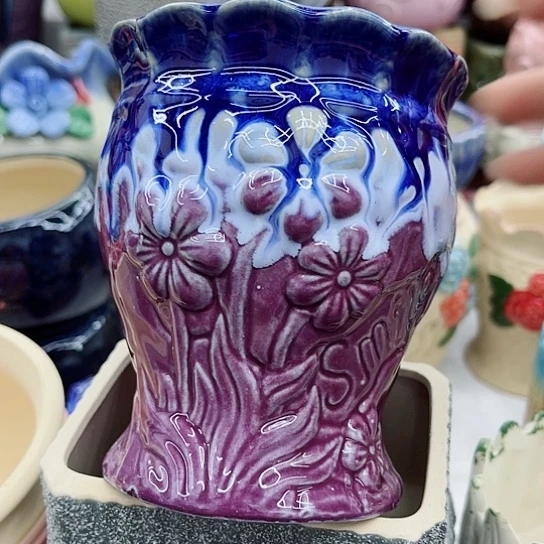 多肉绿植陶瓷花盆9.9包邮，有空