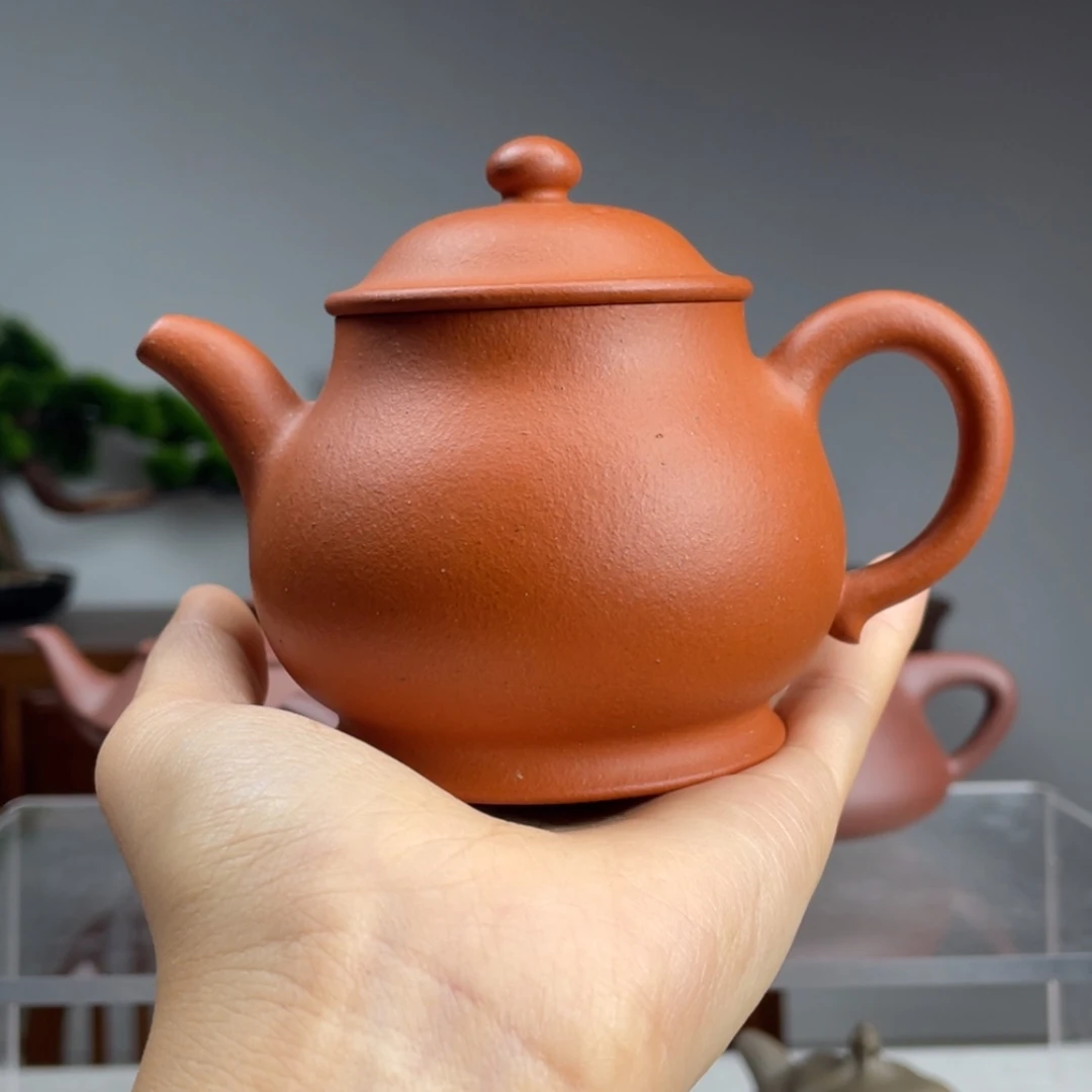 【闪购商品】紫砂茶壶用****3红泥潘壶容量180cc