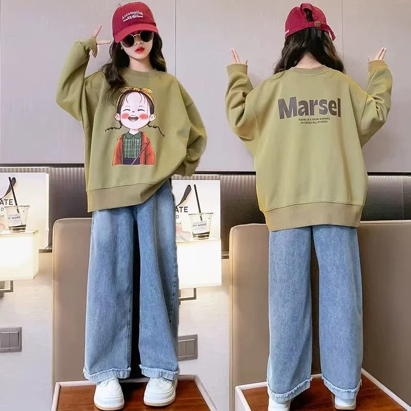 502058《现》新款韩版儿童日常舒适春秋圆领休闲小孩卫衣