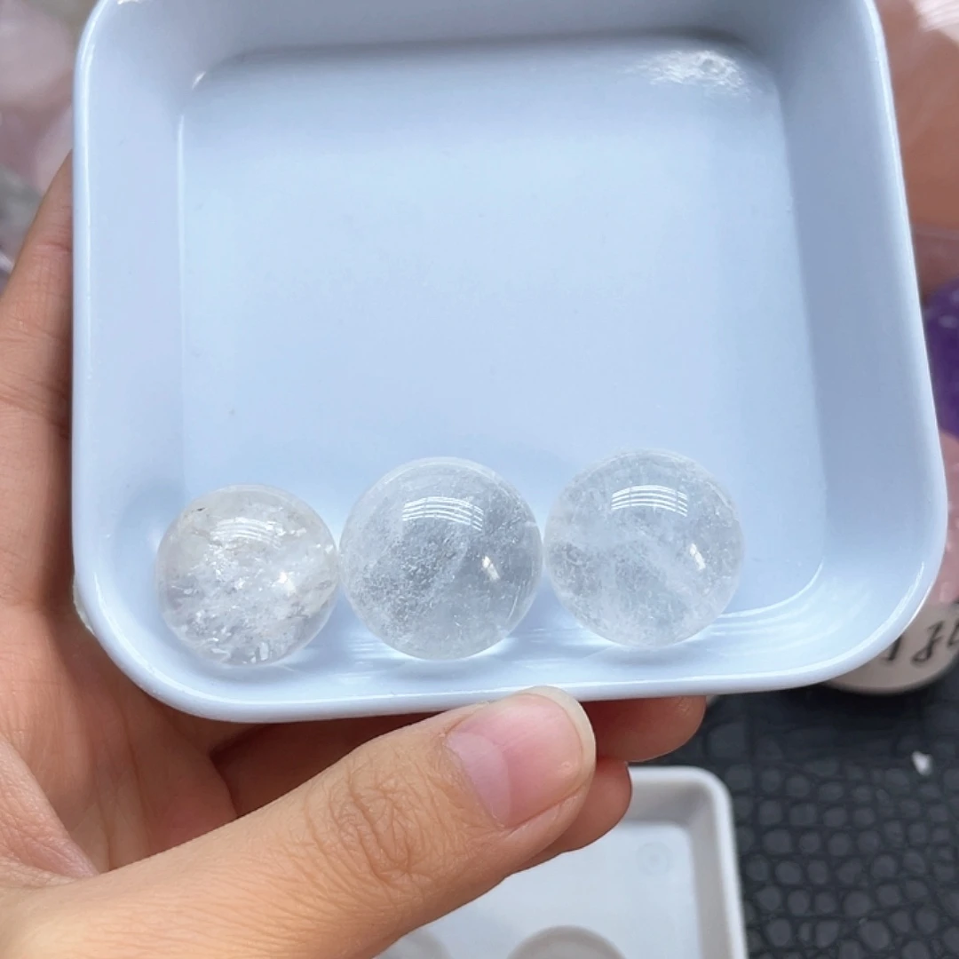 水晶珠宝半成品未镶嵌67白水晶单株