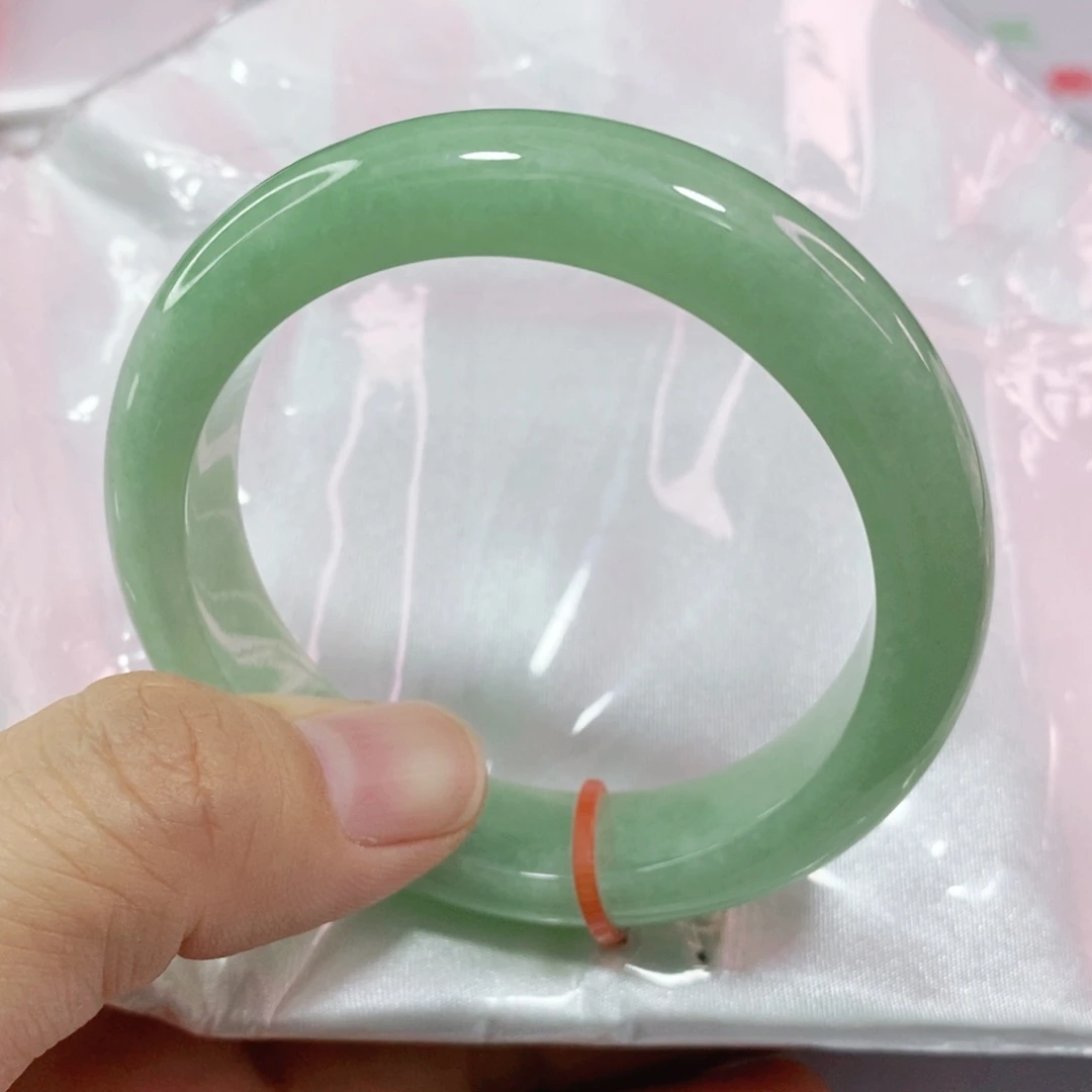 未镶嵌手镯翡翠天*妮52.3圈口捡漏
