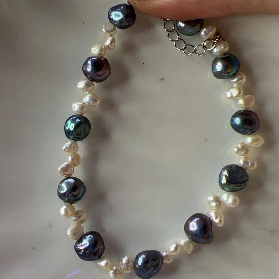 手绳合金淡水珍珠