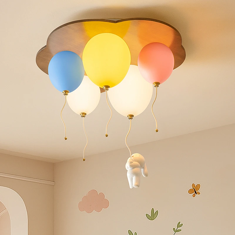 摩灯会 儿童房卧室灯 吸顶灯气球灯小兔子全光谱护眼创意新25186