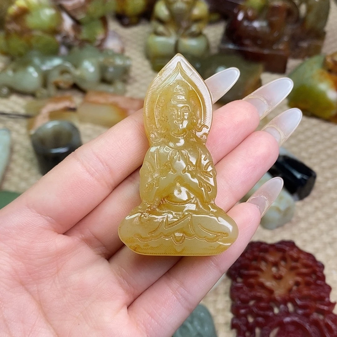未镶嵌蛇纹石玉颈饰