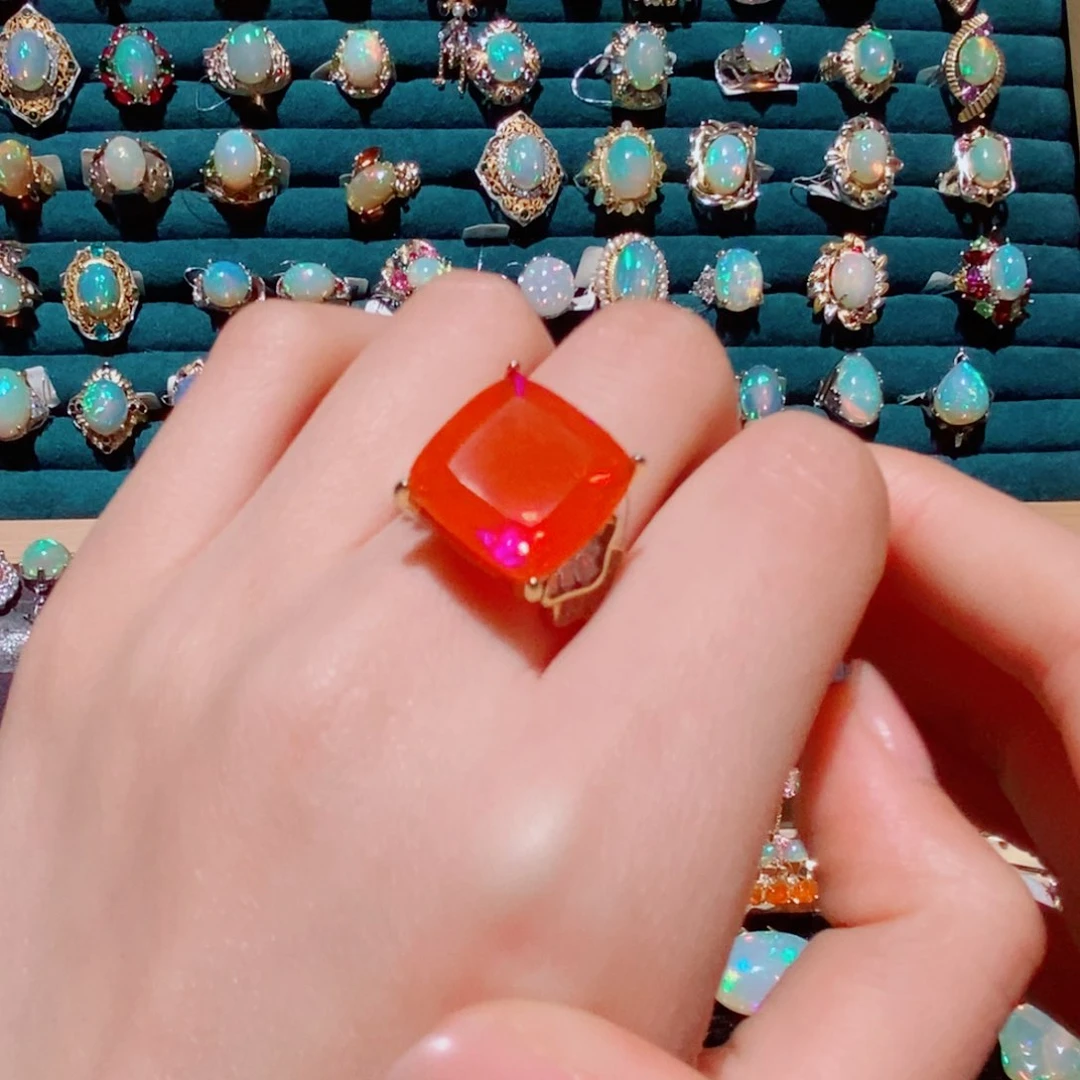 欧泊欧泊戒指银S925镶嵌