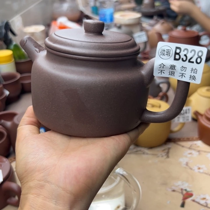 茶壶紫砂紫泥瑕疵420