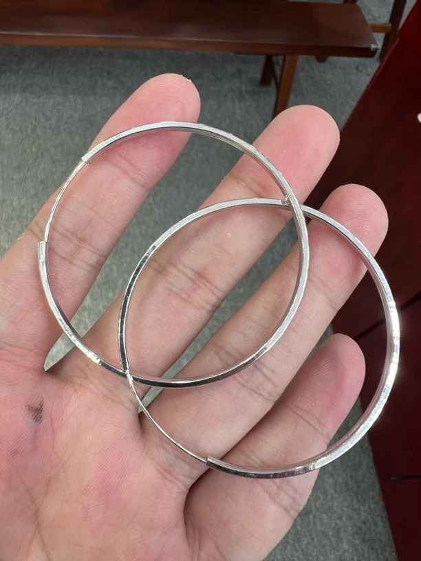 10.00【耳圈】 PT950（素金）卡家耳圈    不支持七天时尚