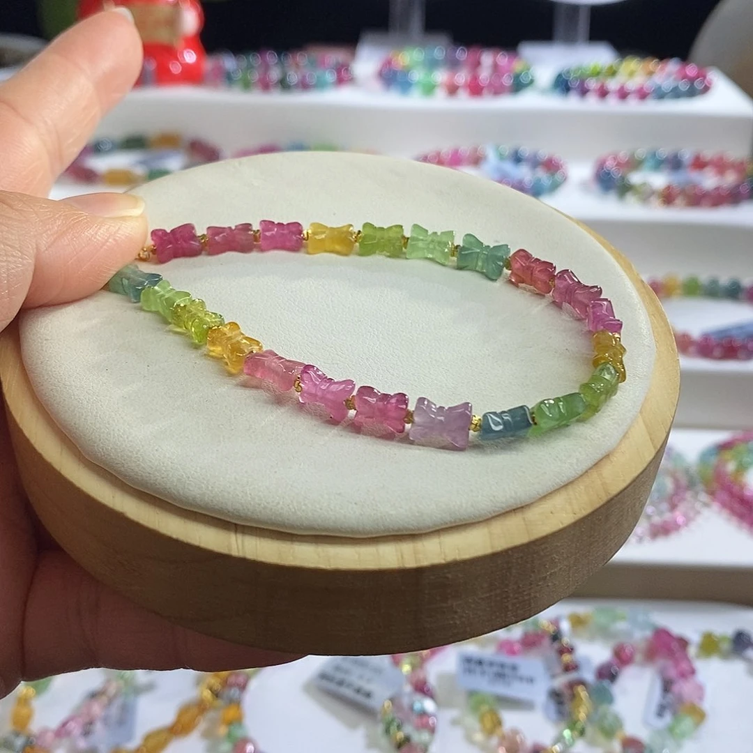 未镶嵌手链碧玺蝴蝶结