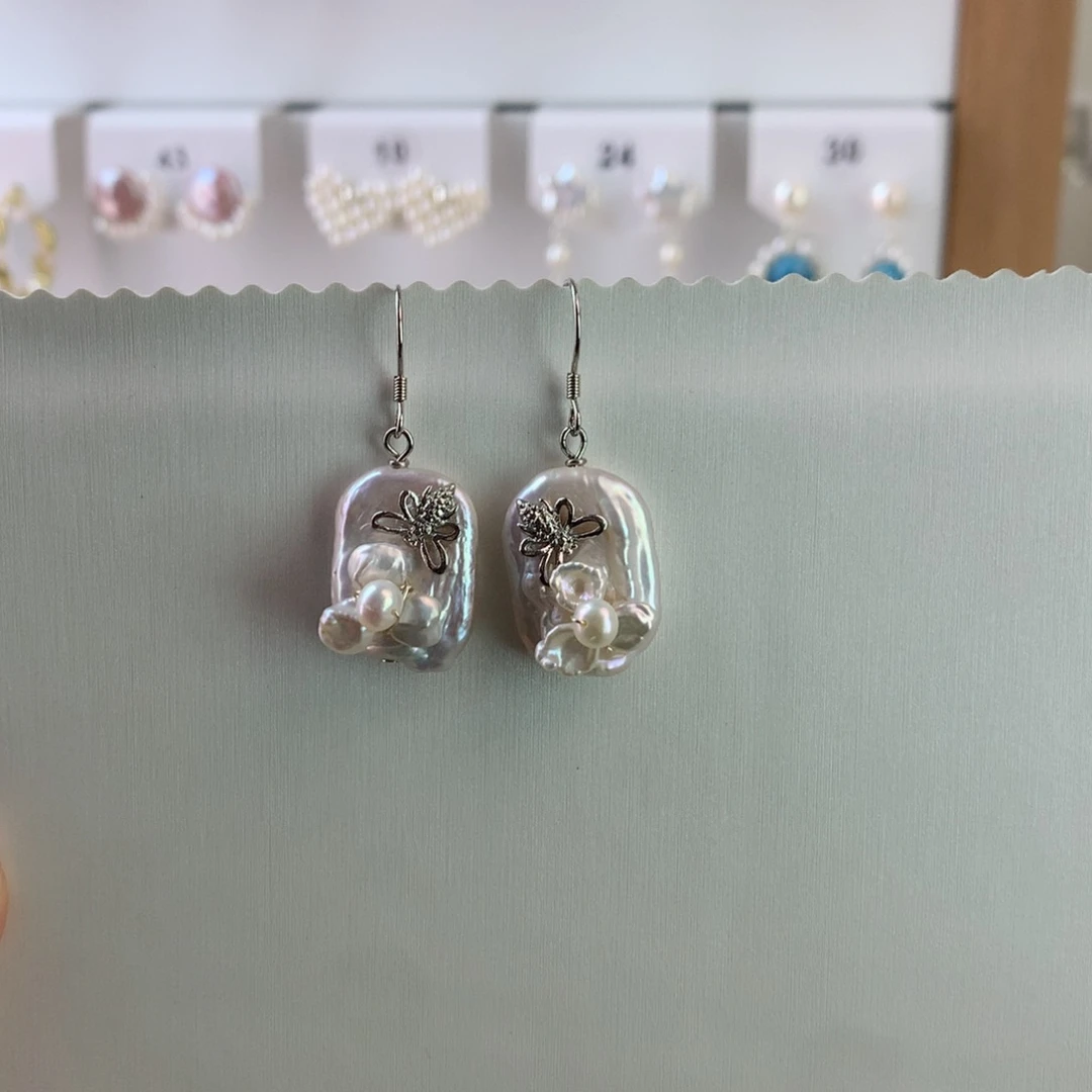 未镶嵌耳饰淡水珍珠