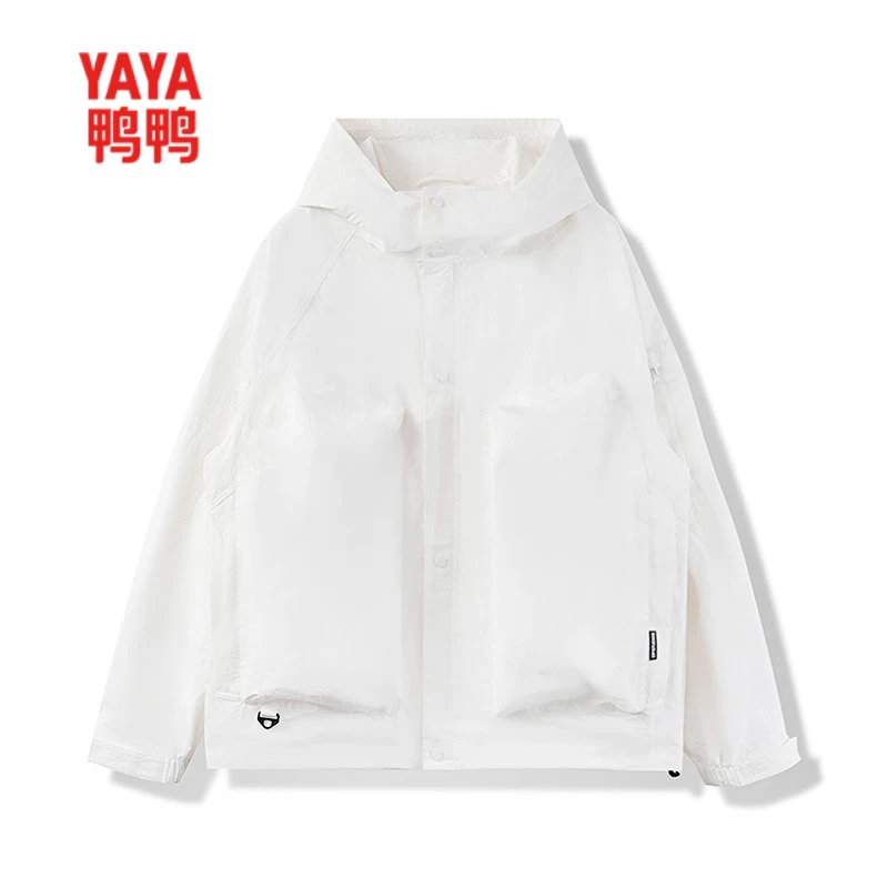 YAYA/鸭鸭2025新款户外运动连帽轻薄款高级感外套YF4P004447P