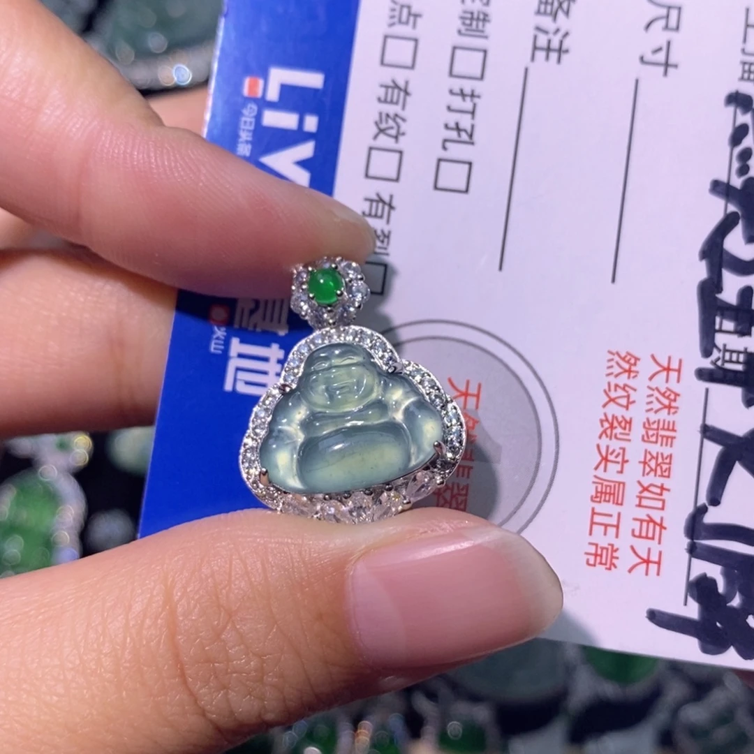 翡翠未镶嵌颈饰天然