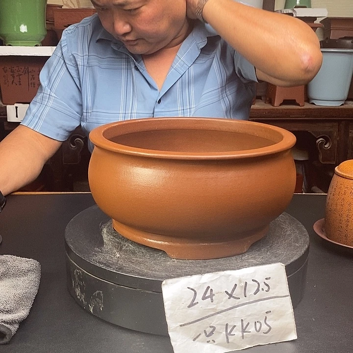 紫砂花盆货号一只KK005