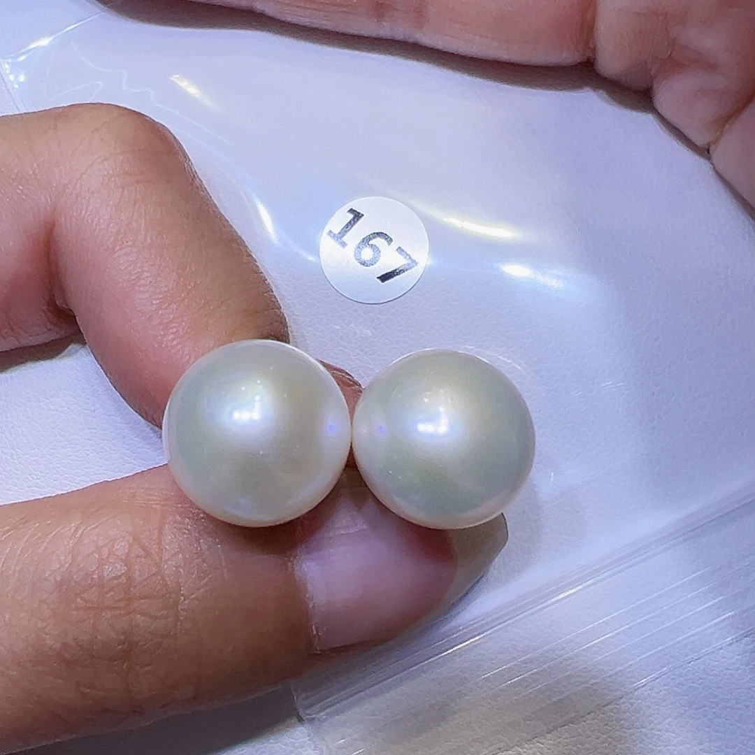 淡水珍珠耳饰银S925镶嵌