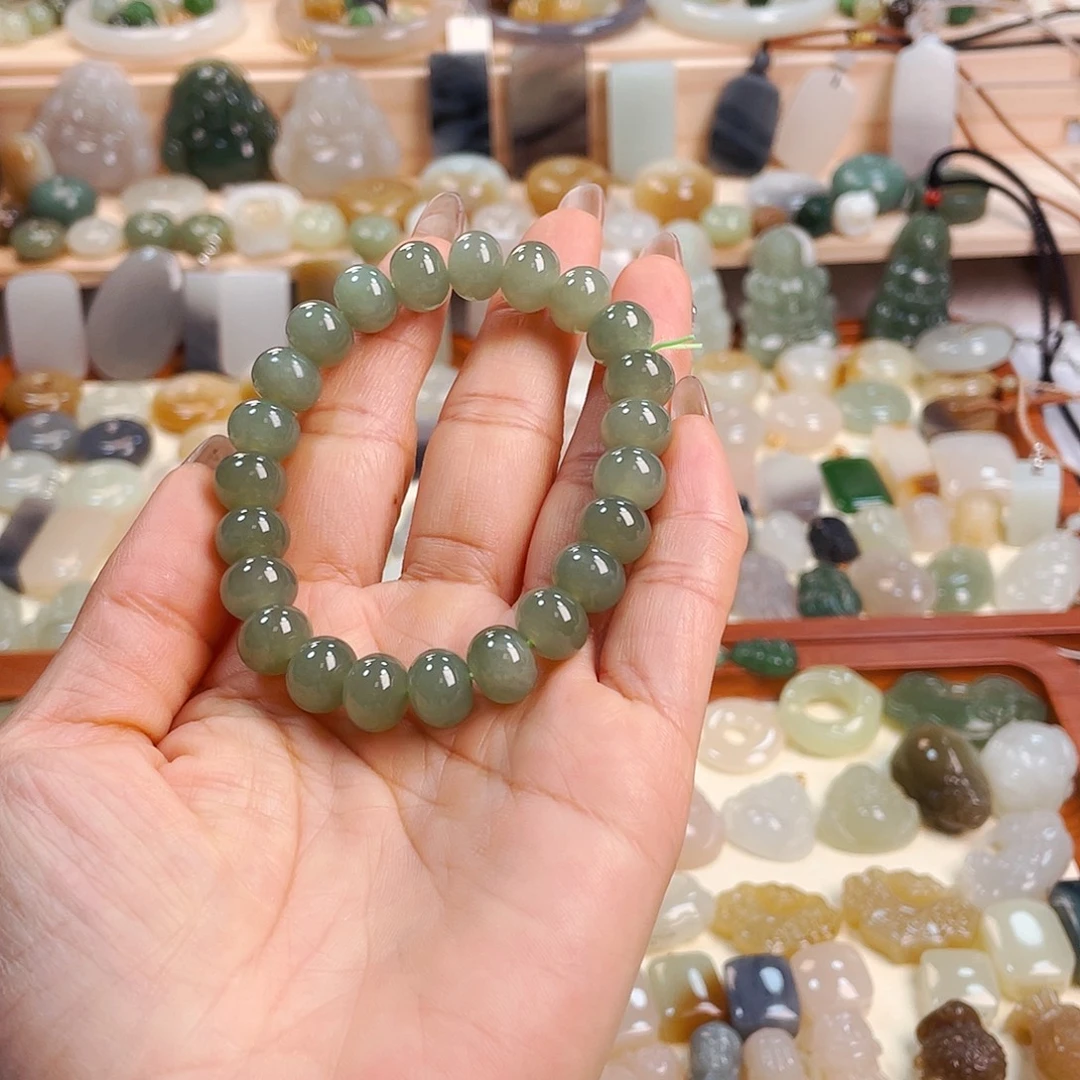 和田玉未镶嵌手串