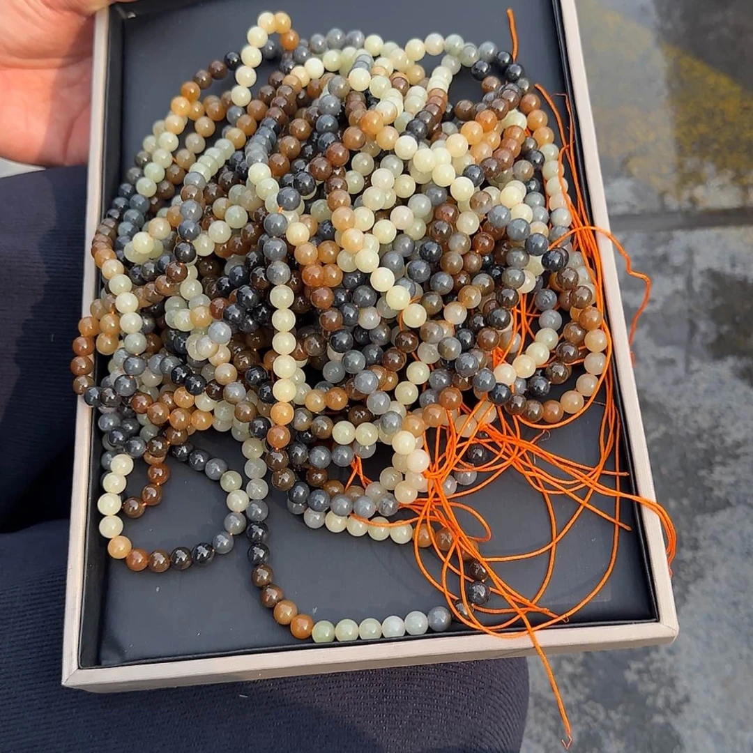 【闪购商品】和田玉颈饰未镶嵌楼兰108多样性发货拍一发一