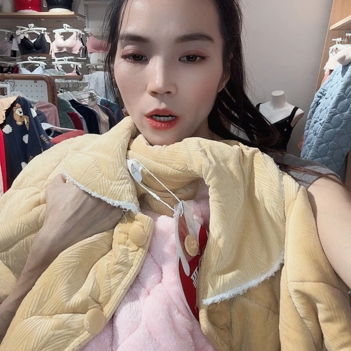 三醋酯纤维319米夹女M-黄-136