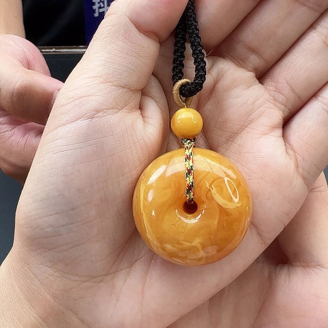 手链琥珀未镶嵌吊坠