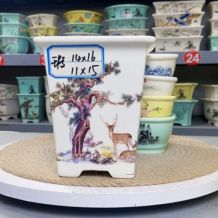 紫砂花瓶紫砂花盆