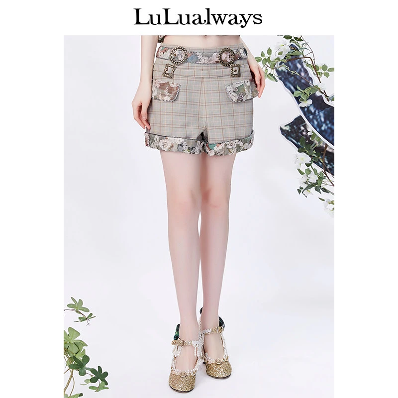 LULUALWAYS钩花短裤LMB3111