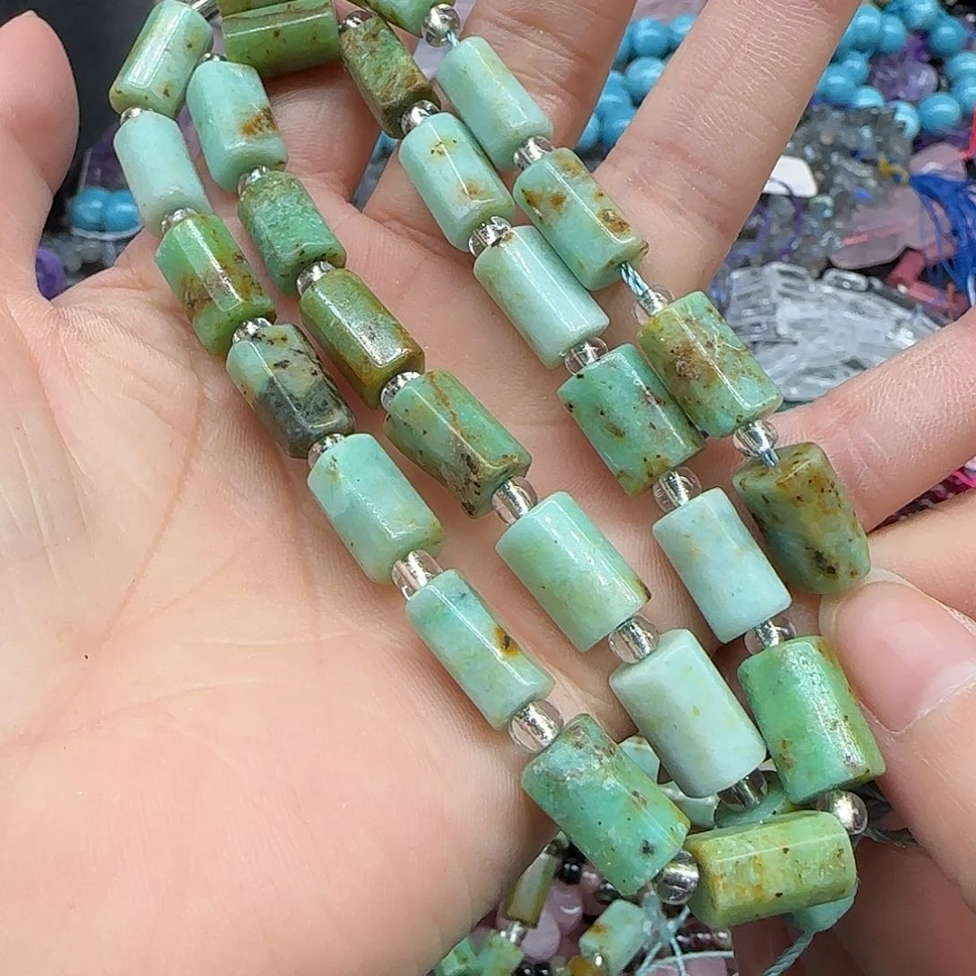 玛瑙/玉髓珠宝半成品合金澳洲玉8mm一条