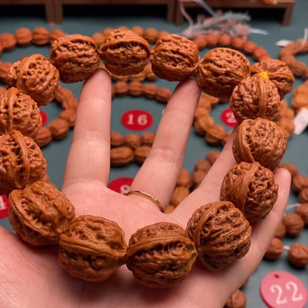 文玩核桃手串25尺寸珊瑚纹