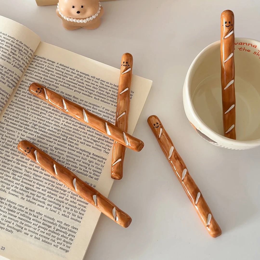 新款ins仿真法棍超长食品级陶瓷饮品咖啡饮料搅拌棒高颜值搅拌棍