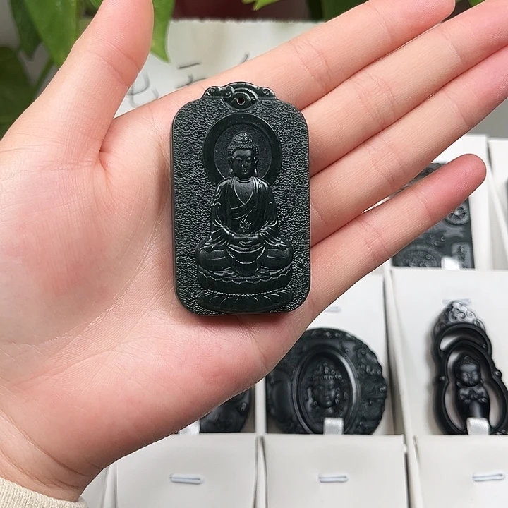 万***丝和田玉（青玉）未镶嵌颈饰