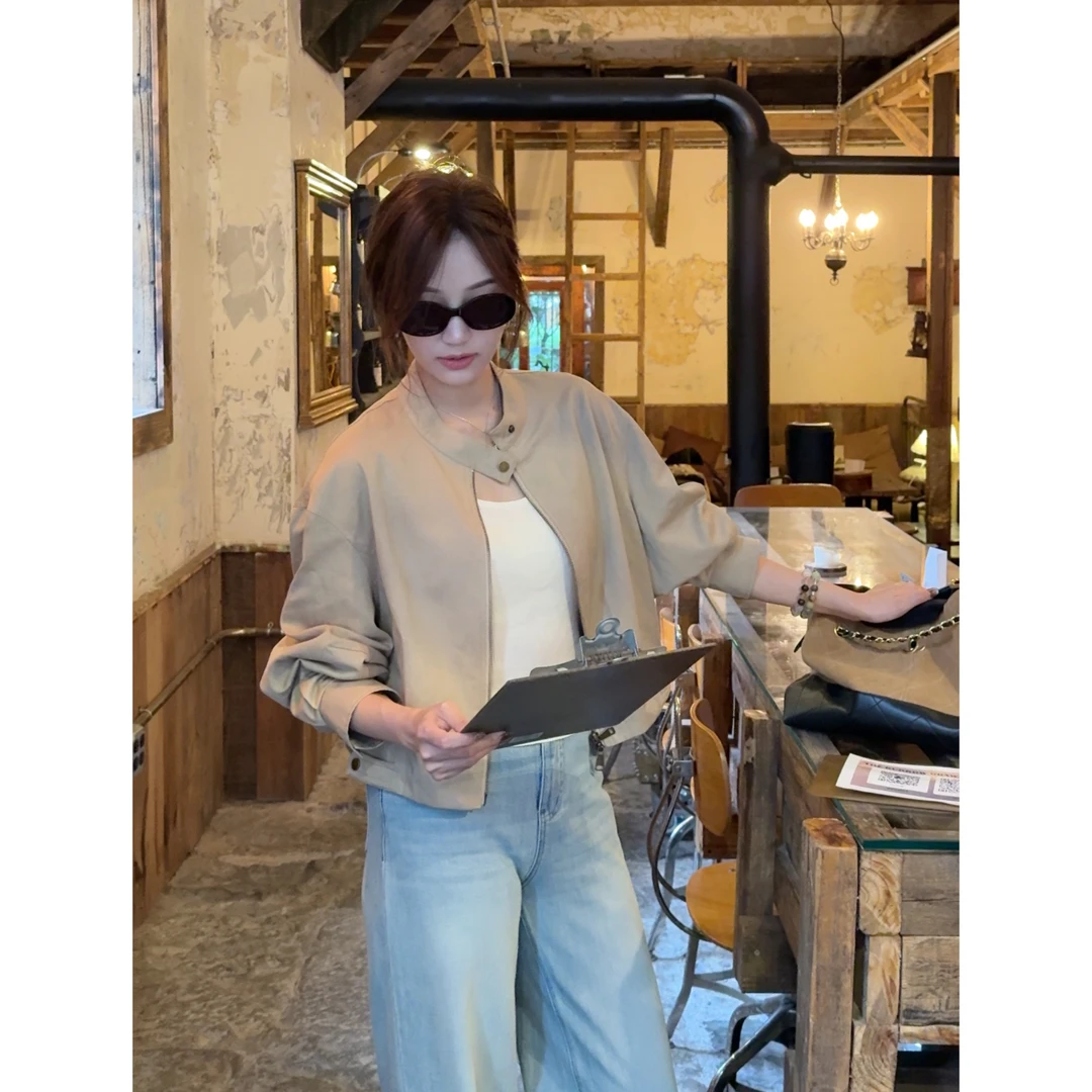 Basic House/百家好2025秋季简设计舒适休闲显瘦减龄外套女