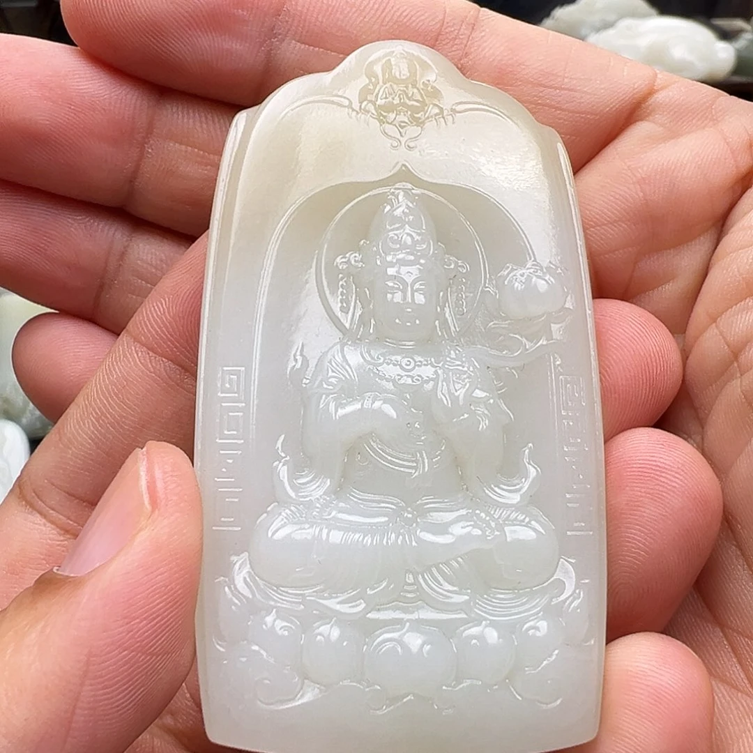 和田玉未镶嵌颈饰