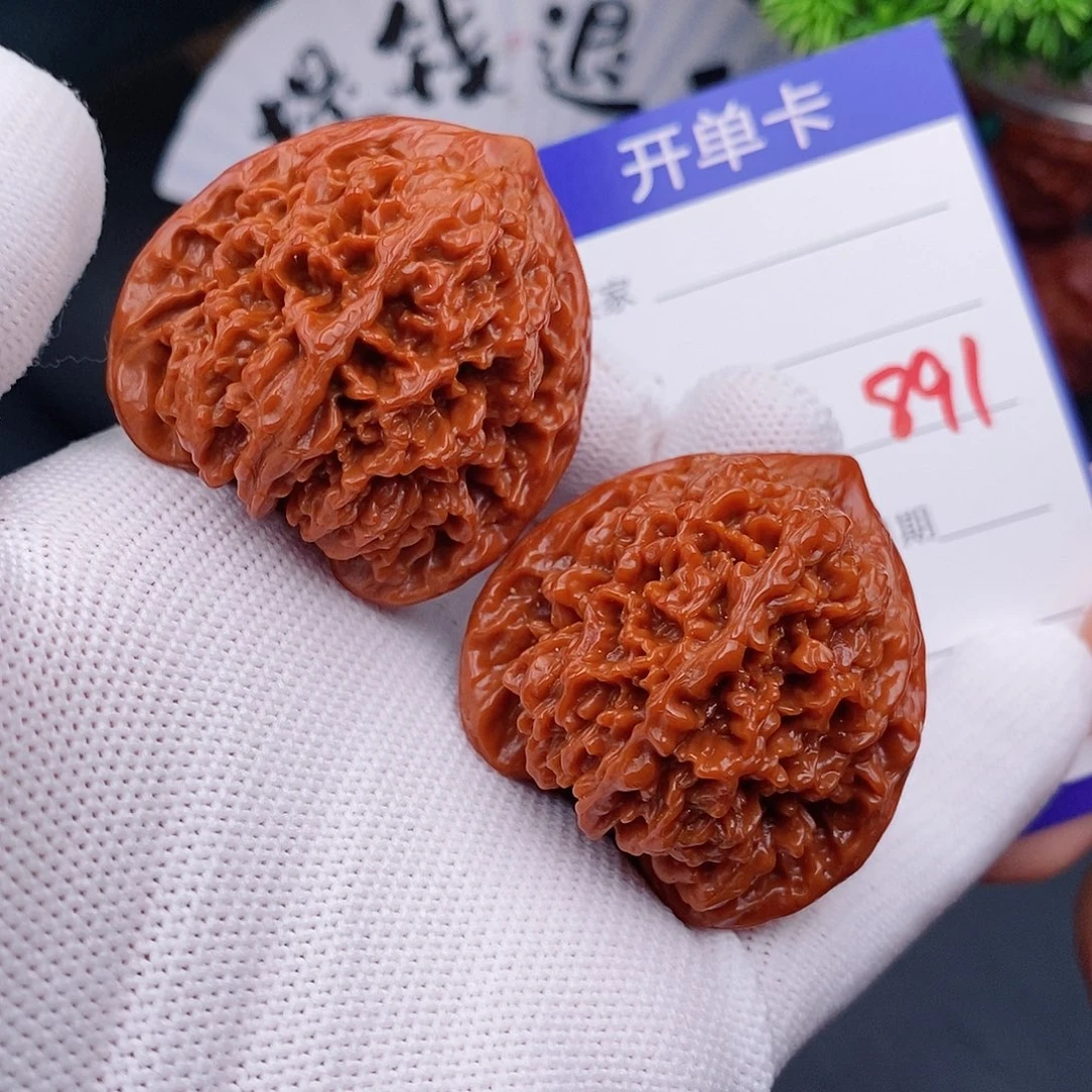 文玩核桃把件40百花山891