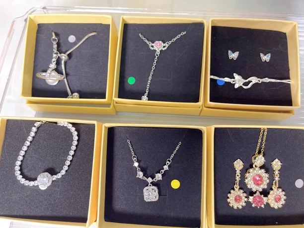 钛钢锆石手链 时尚饰品-富婆拆女士轻奢镶嵌气质套盒百搭精美满钻