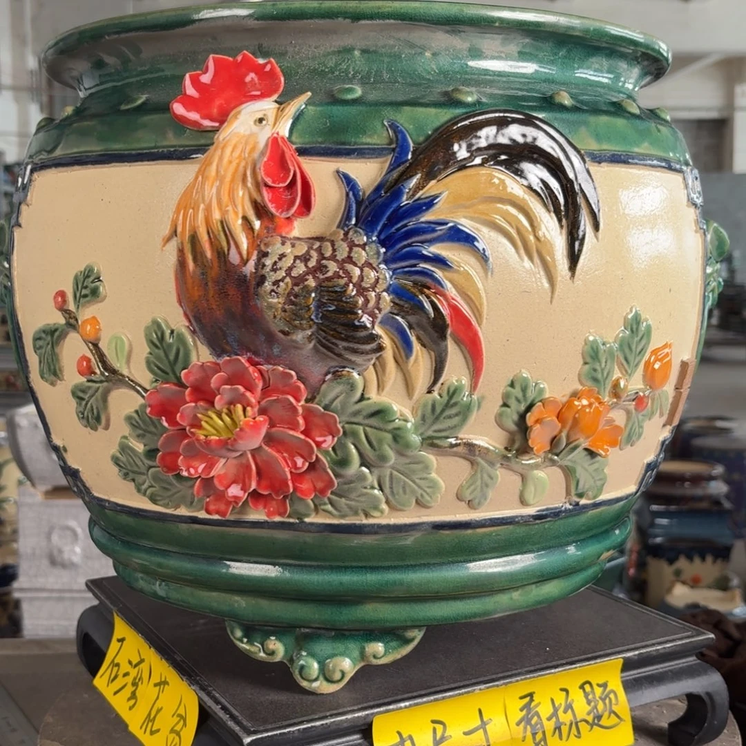 l***i。一风堂石湾花盆 瑕疵
