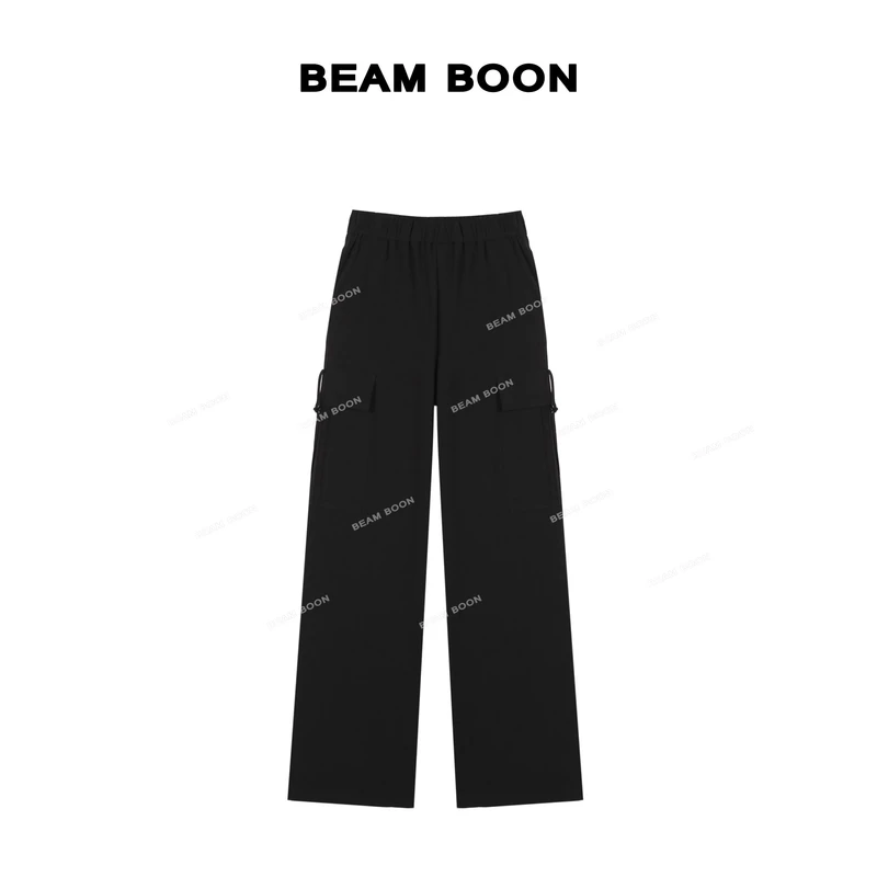 Beam Boon【街拍达人】山系户外立裁口袋挺括工装宽松休闲裤