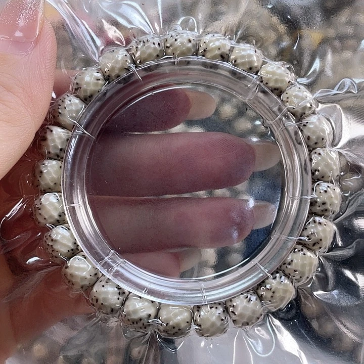 星月菩提手串嘩*糯冰大留白龙鳞8.8