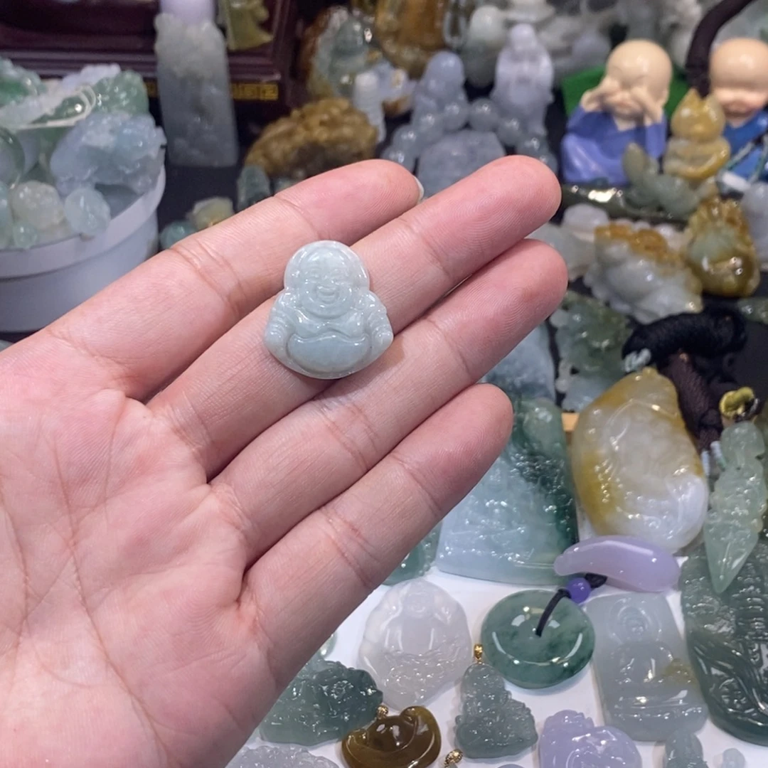 翡翠未镶嵌吊坠(不含链)佛公