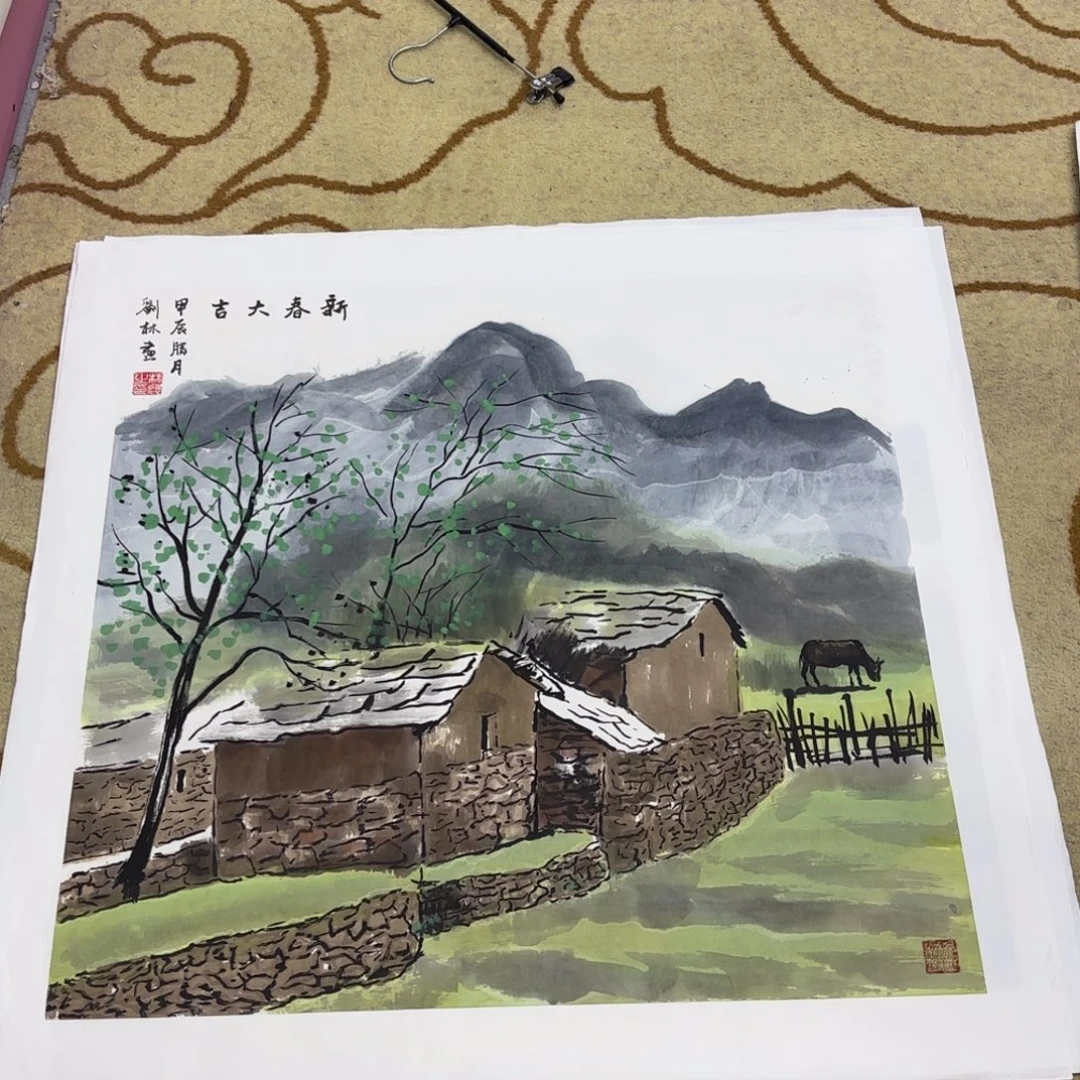 国画国画老师老师作品刘