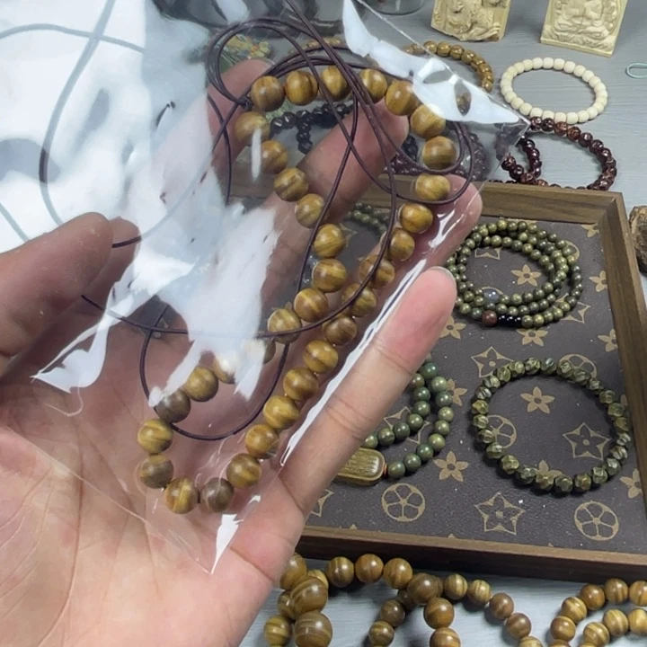 “***”维腊木（绿檀）手串/手链8mm精工无胶无蜡19颗