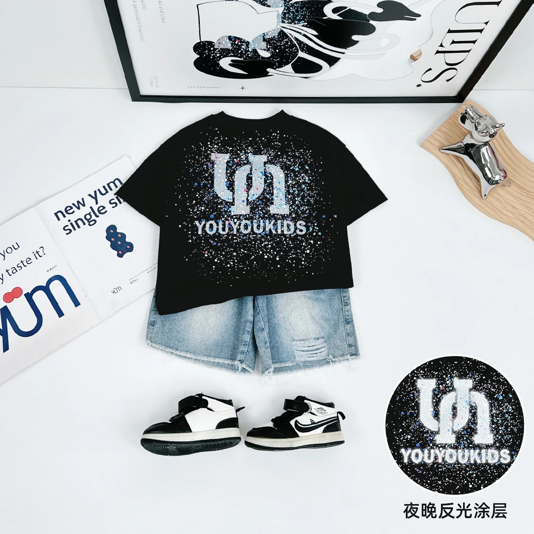 儿童短袖T恤夏季男童衣服夏装2025新款潮 BQ25167N 悠悠童话童装