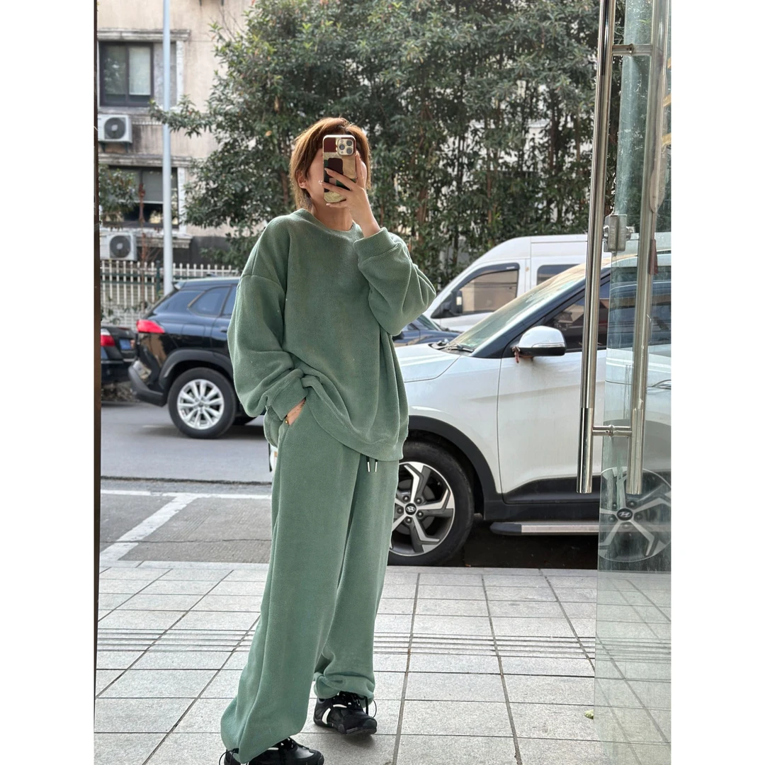 ZR177 秋冬厚款时尚休闲百搭套装