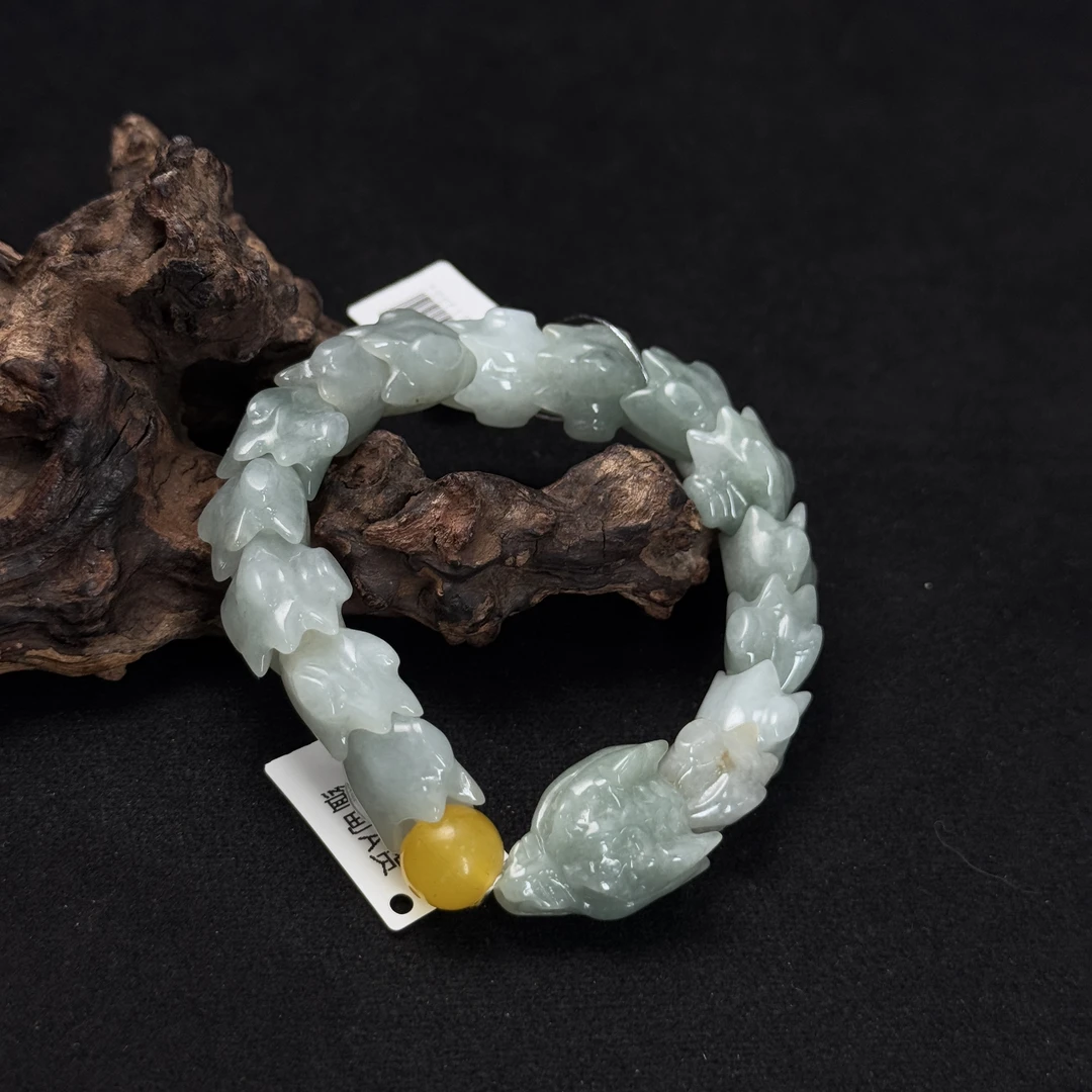 【诚翠拍品第一百期午】翡翠52手串FKG14004