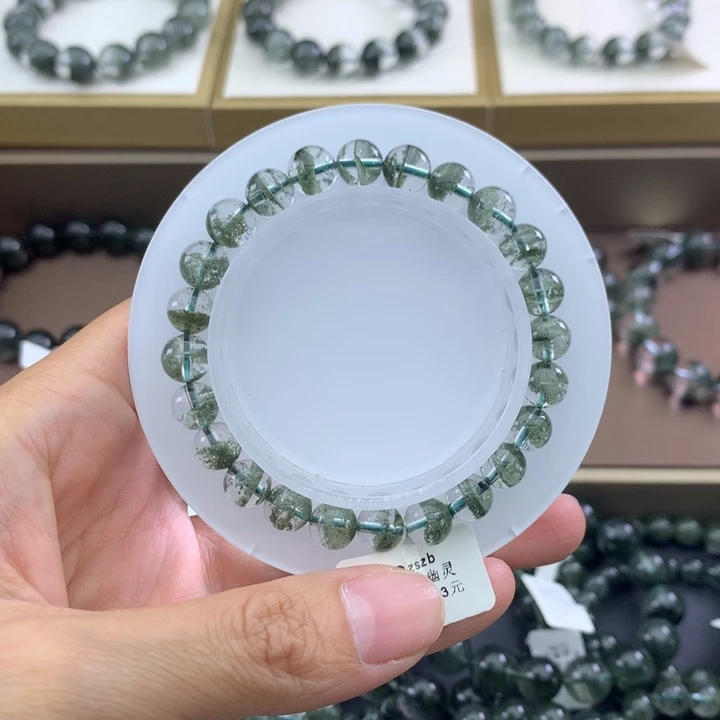 未镶嵌手链水晶绿幽灵