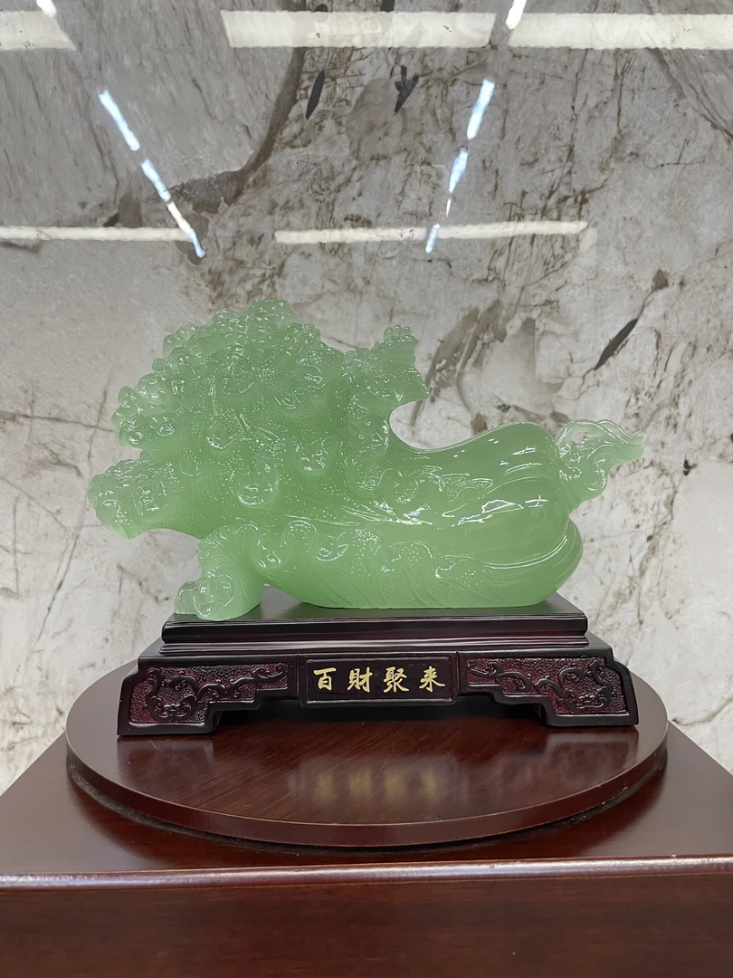 客厅玄关装饰乔迁开业礼物工艺品百财摆件桌面（35.5*16*27）
