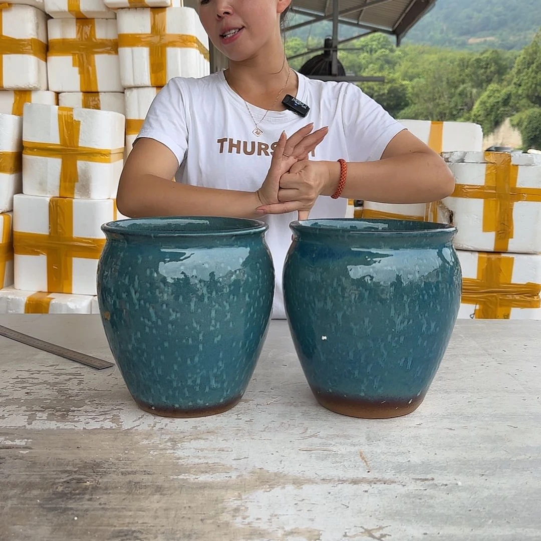 紫砂花盆王嫂花盆0714-132高21口19