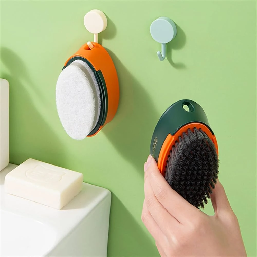 超级实用！可翻转双面的！家用洗衣刷鞋刷多功能清洁去污刷厨房清洁